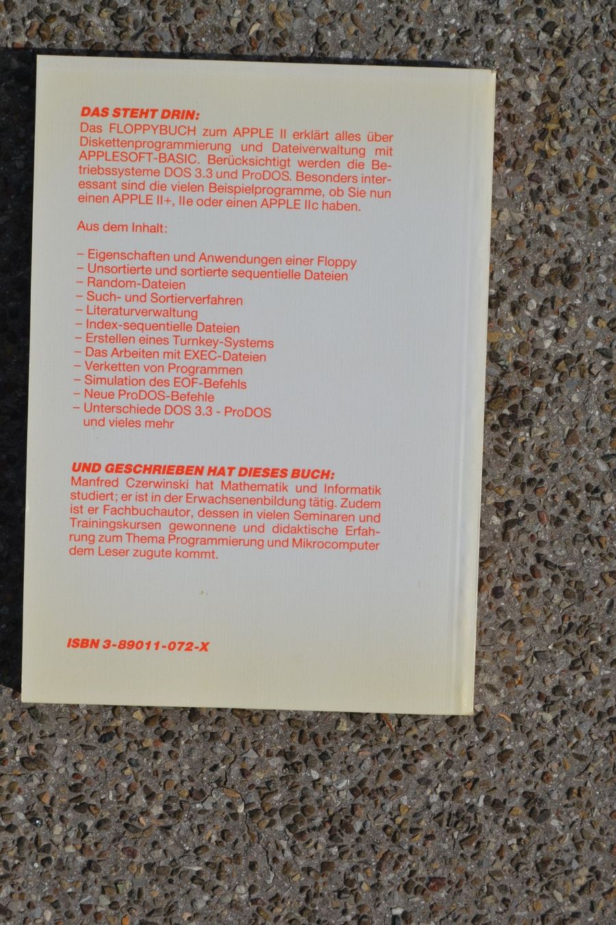 Libri: APPLE II   das Floppybuch – Nuovo e nell'imballaggio originale da Wil SG venduto da fanofrio 1