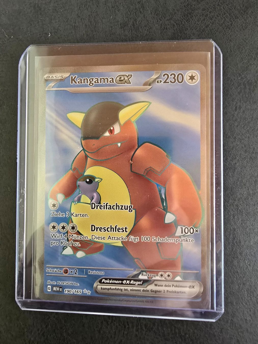Pokémon Carte collezionabili: Pokemon Kangama DE 190/165 – Usato da triesenberg venduto da wisi369 2