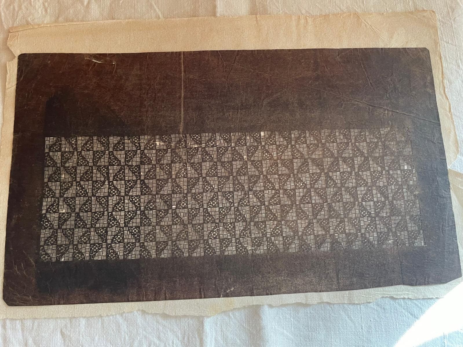 Sciablone: antike Oelpapier-Schablone aus Japan – Usato da Ebnat-Kappel venduto da carastellabella