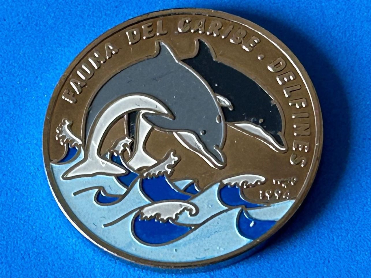 Tutti le monete: Cuba - 1 Peso (Dolphins) 1994 UNC – Nuovo (secondo la descrizione) da Corcelles NE venduto da AJKader