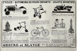 Alte Spielzeuge / Jouets anciens - Alte Werbung 1924