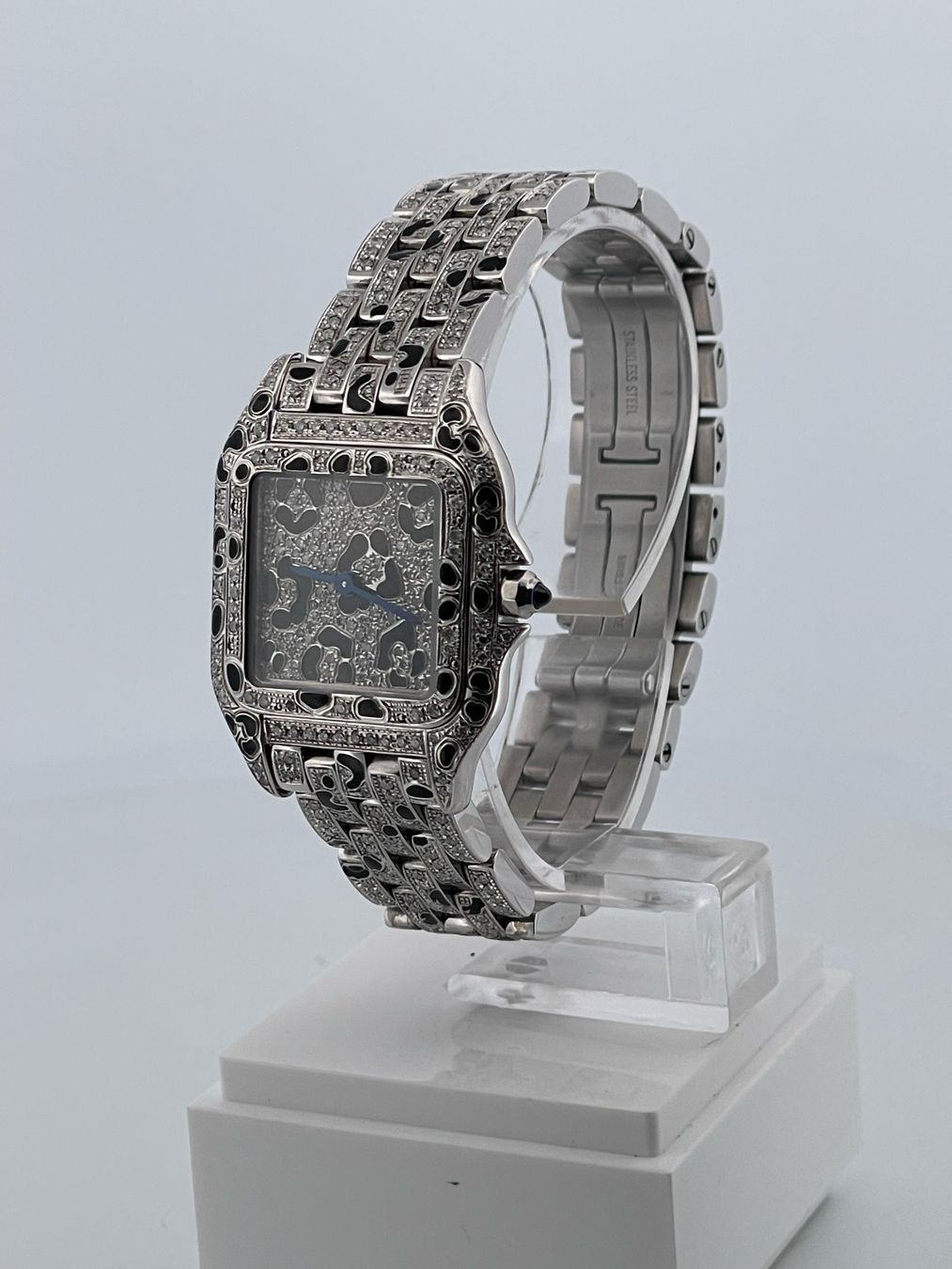 Cartier Orologi: Cartier Panther Medium Iced Out - WSPN0007 – Usato da Wettingen venduto da eleganceshop 1