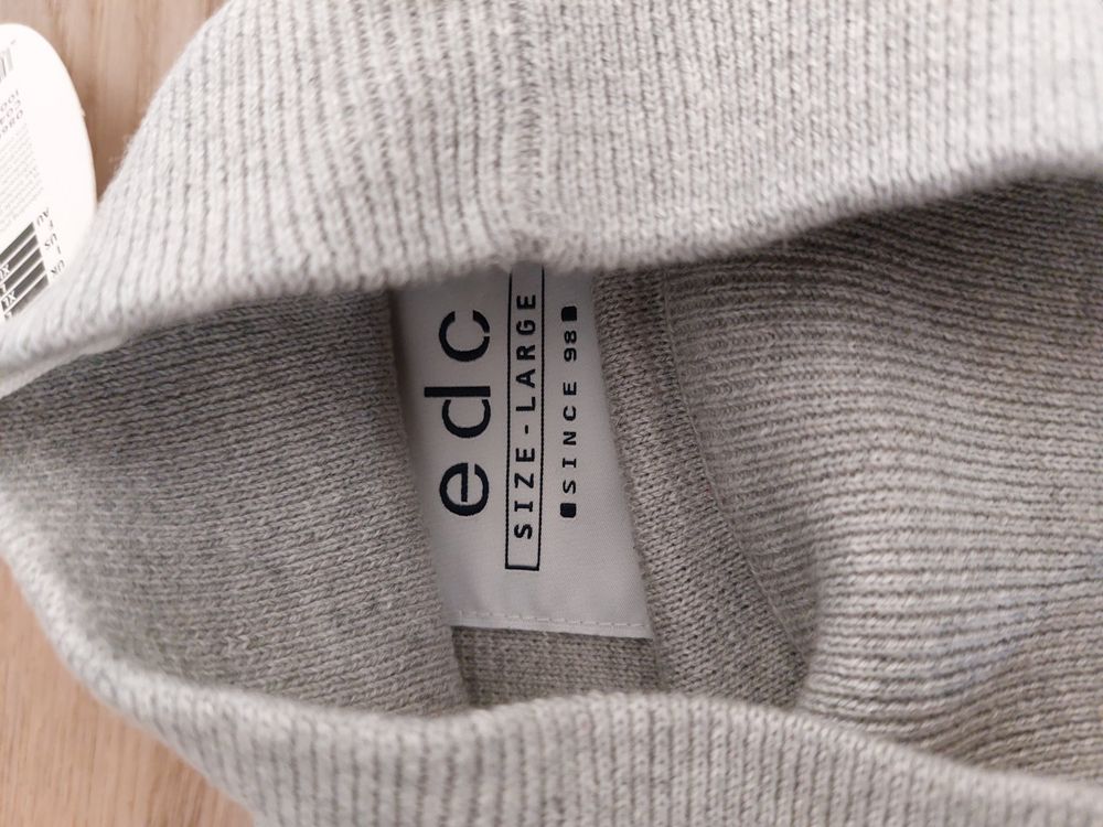 Marke Edc Edc Pullover Damen Grau NEW EDC Esprit Oversized Cut