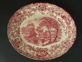 Ovale Platte * MILL STREAM * Johnson Bros.  England