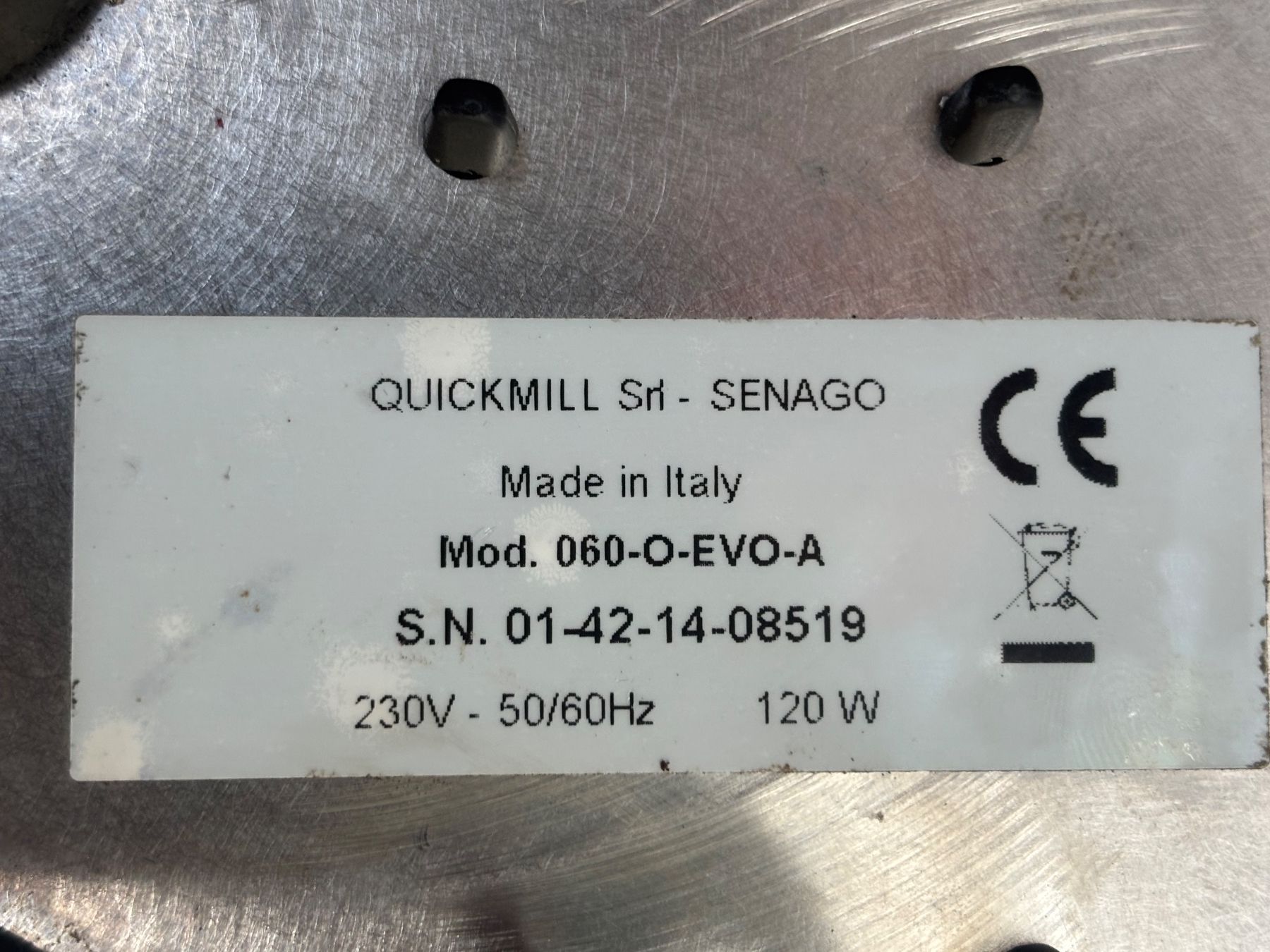 Quick Mill Elettrodomestici da cucina: Kaffeemühle Quick Mill 060EVO-P – Usato da Hildisrieden venduto da AJ28 8