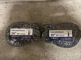 2x Fahrradschlauch 26 Zoll 32/44-584/597