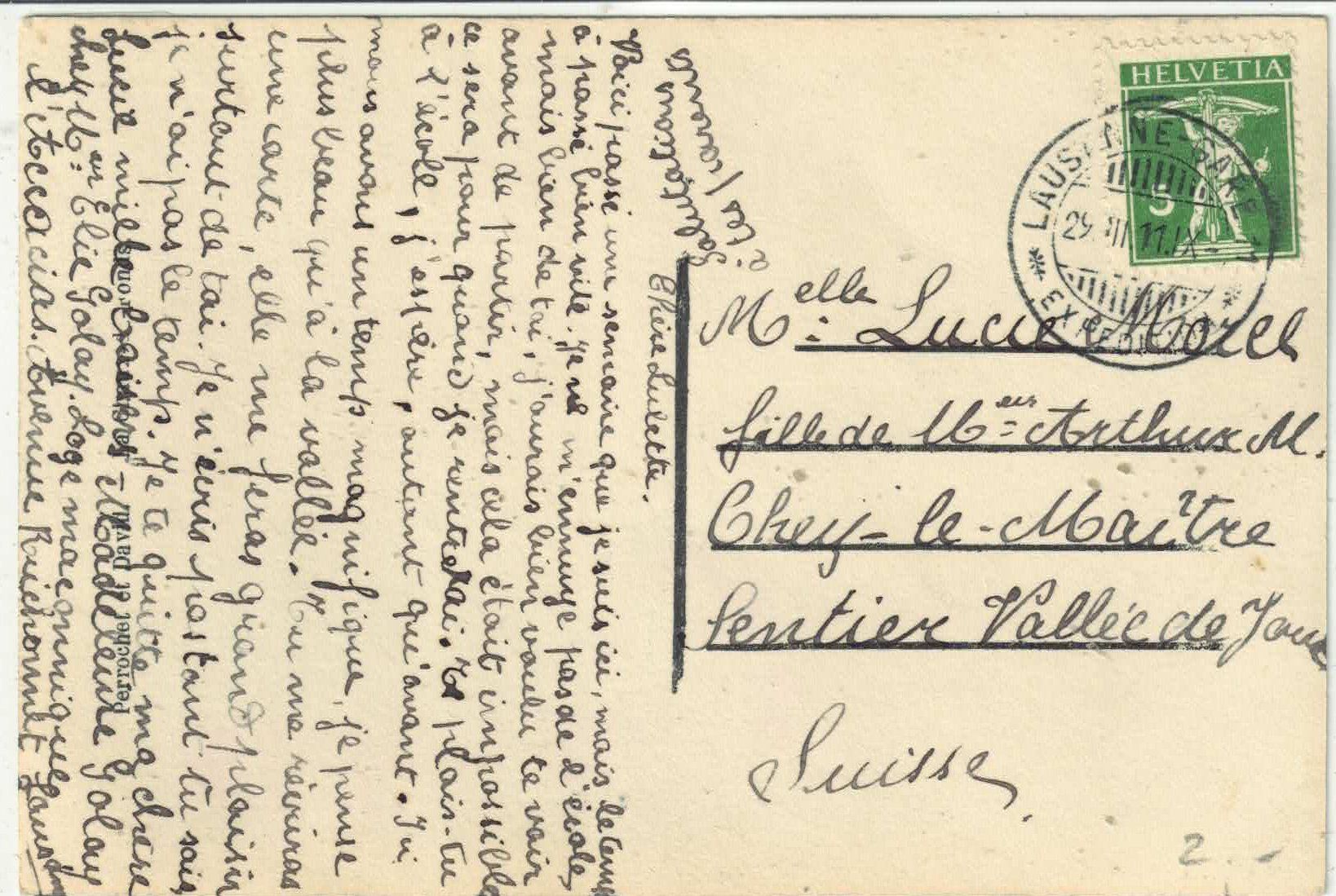 Cartoline postali: Amities de Lausanne - coloriert – Usato da Ettingen venduto da Kartenplanet 1