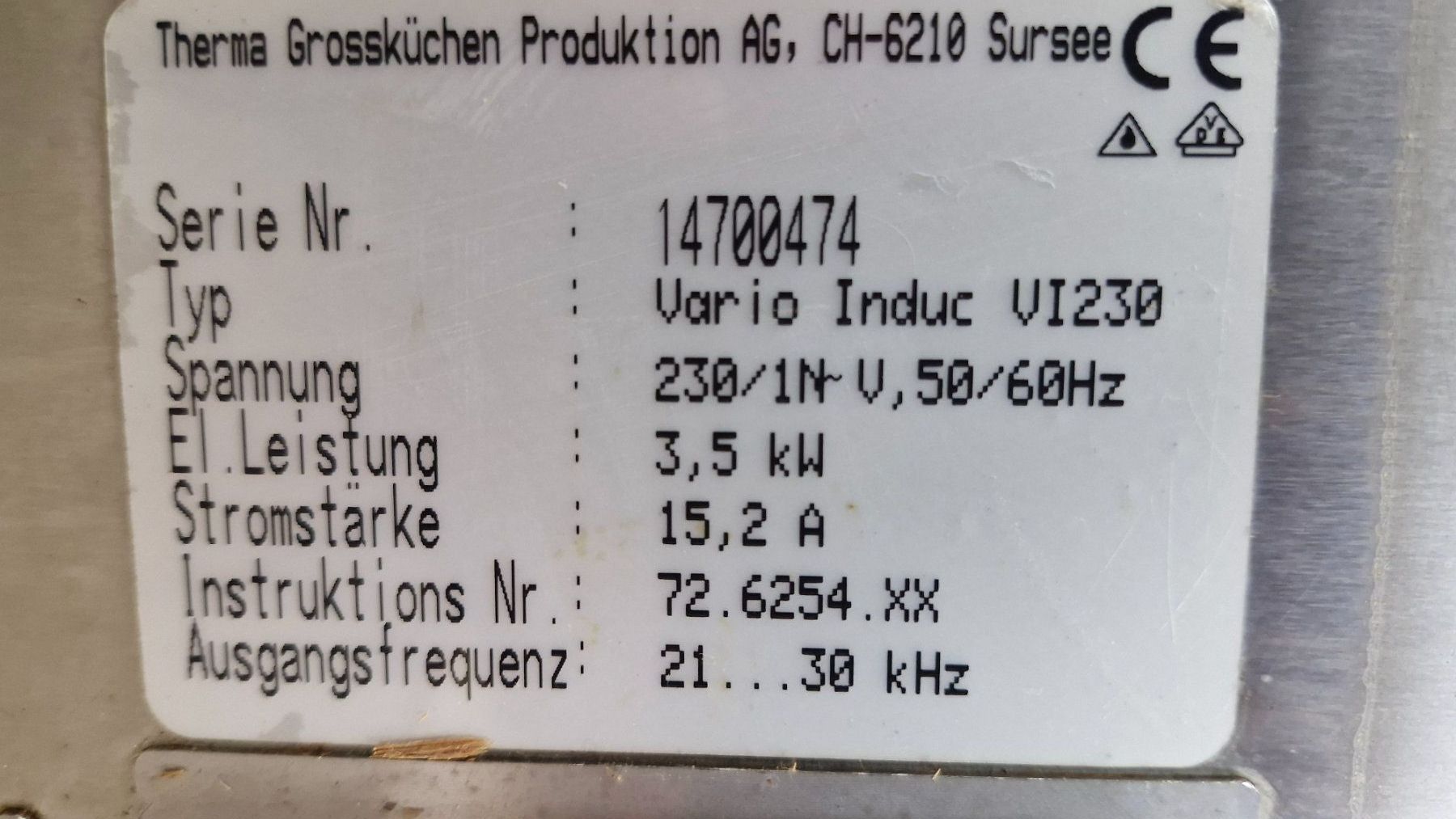 Electrolux Elettrodomestici da cucina: Elektrolux Gastro Induktions Herdplattte Vario – Usato da Dorf venduto da Zur-Lingg 5