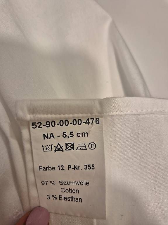 Hemden: Zoro Manschettenhemd - Gr. S, weiss – Gebraucht aus Bassersdorf von Kalina6 3