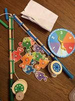 Melissa & Doug Angelspiel Holz mit Fischen