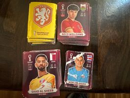 Lot of 255 Panini World Cup Qatar 2022 Stickers