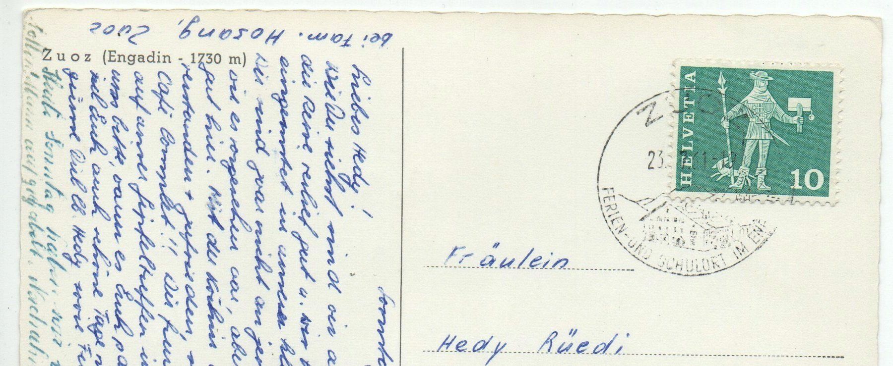 Cartoline postali: 4-Bild-AK ZUOZ – Usato da Jona venduto da philajona 1
