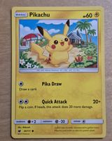 PIKACHU 30/111 SUN & MOON CRIMSON INVASION VINTAGE 2017 ENG