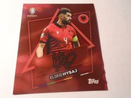 1TOPPS EM 24 Fusball Bildli SP/ALB Elseid Hysaj Unterschrift
