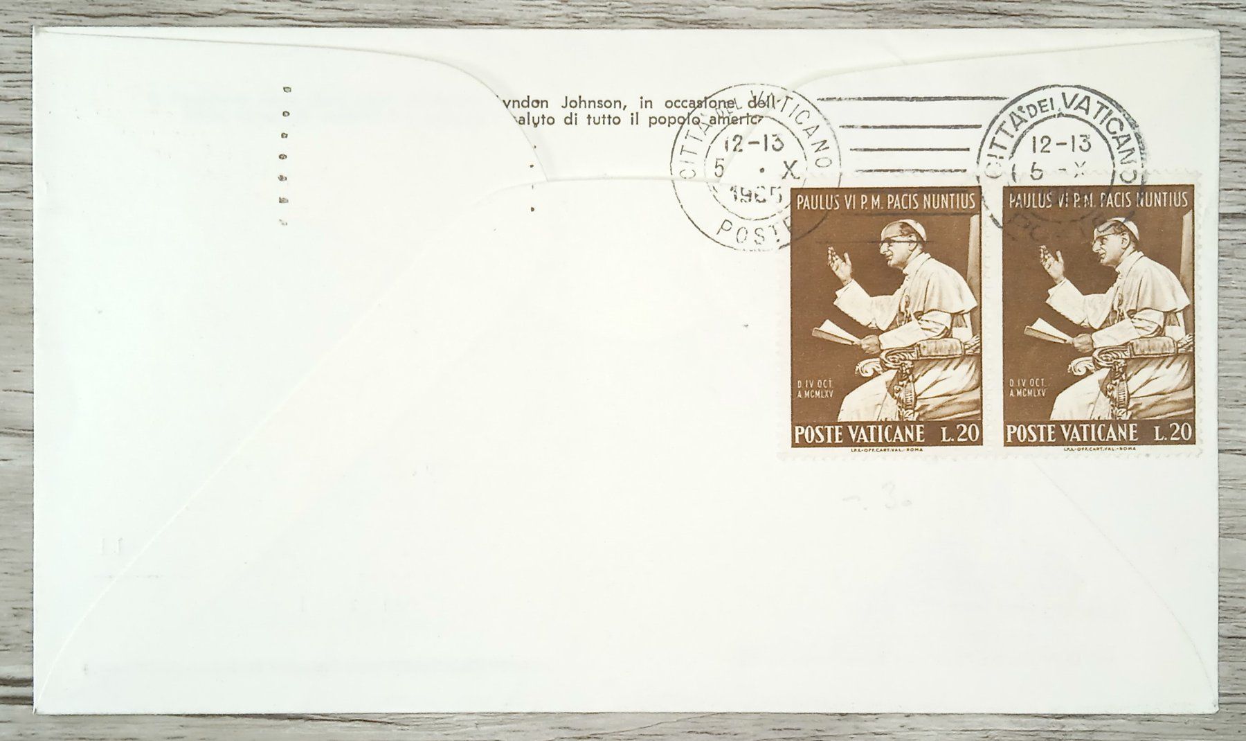 Tutti i francobolli: TR13 Enveloppe + Timbre USA 1965 – Usato da Cousset venduto da Patrick_Collections 1