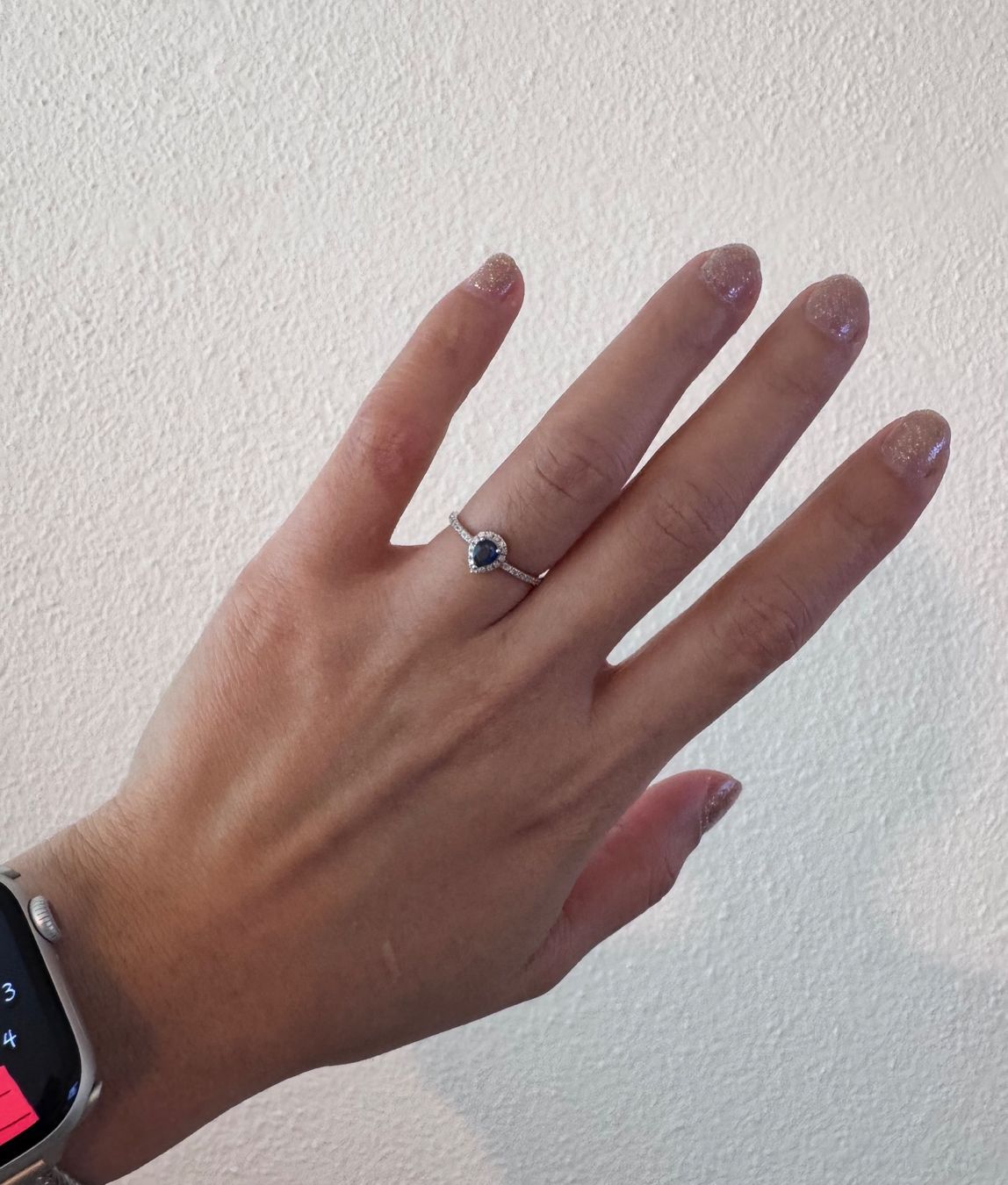 Anelli: R03.450-Safir Ring mit Diamanten – Usato da Belp venduto da Aim333 6