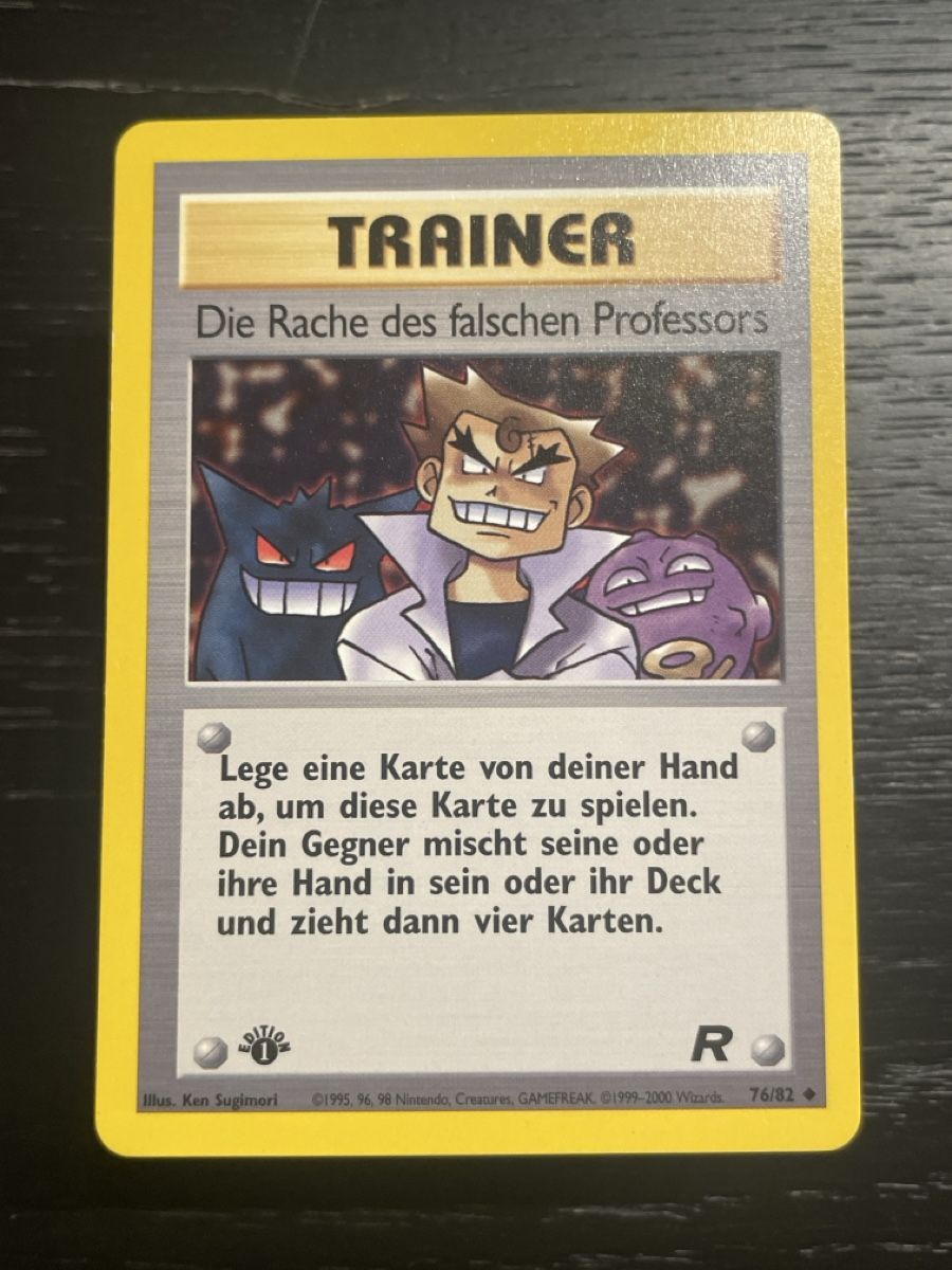 Pokémon Sammelbilder & Trading cards: Die Rache des falschen Professors 76/82 1. edition rocket – Gebraucht aus Hugelshofen von Suimosa