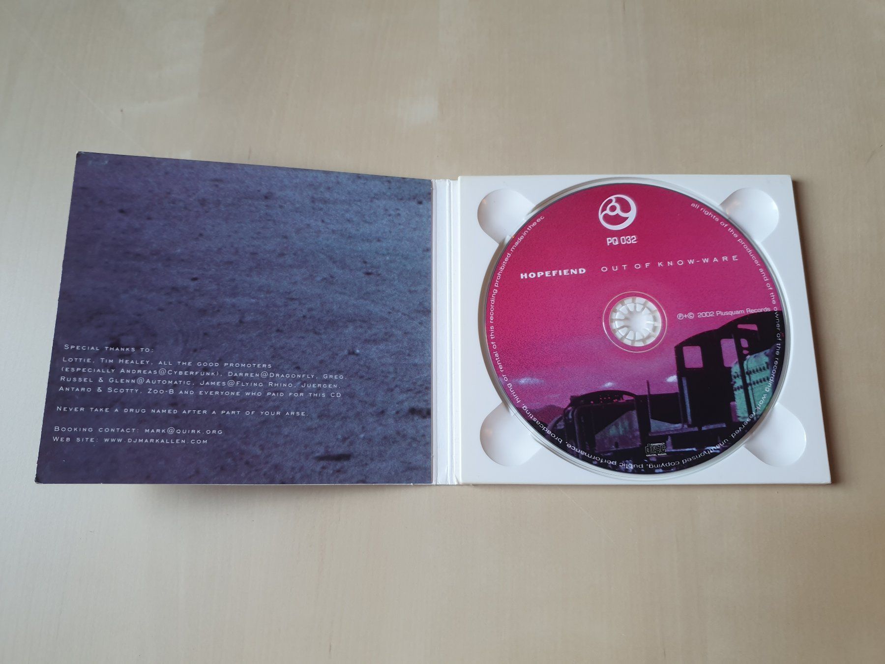 CD: Hopefiend Out of Know-Ware – Usato da Stansstad venduto da collectorsshop 2