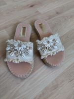 BEIGE PANTOLETTEN GR. 38