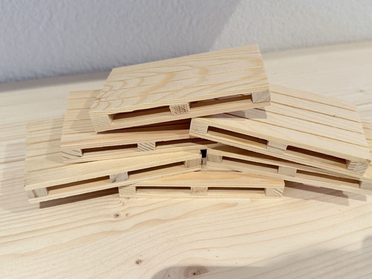 Sottobicchieri: Mini Holzpaletten Untersetzer – Nuovo (secondo la descrizione) da Affoltern BE venduto da _Kaeser_