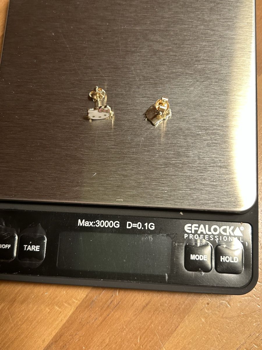 Orecchini pendenti & Orecchini a lobo: Hello Kitty Ohrstecker gold 585 – Nuovo (secondo la descrizione) da Wohlen b. Bern venduto da Honeypie 2