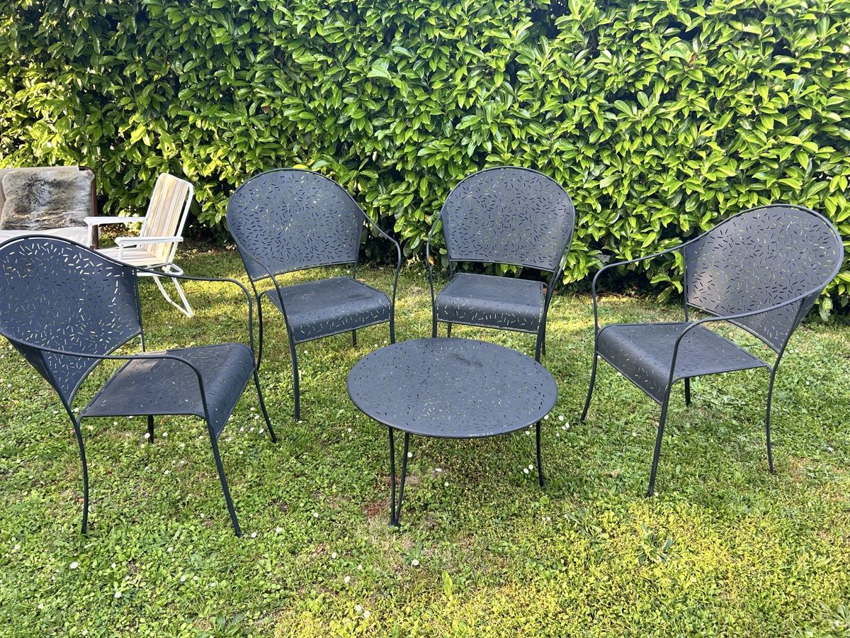 Fermob Set di tavolo e panche: Salon de jardin Fermob – Usato da Lully VD venduto da Garance040 1