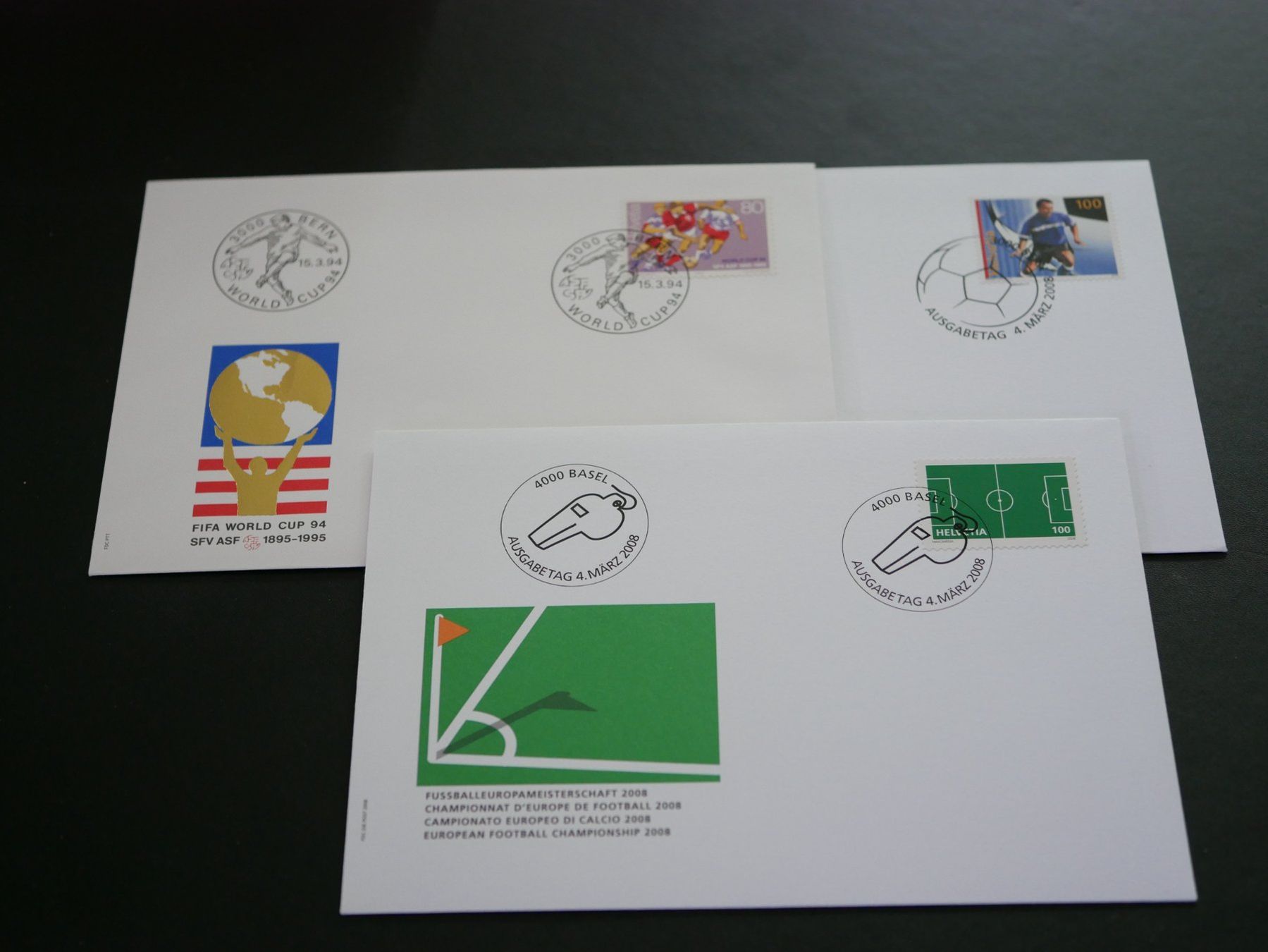 Tutti i francobolli: 7 x Sonderbriefe Fussball ***TOP*** – Nuovo e nell'imballaggio originale da Kreuzlingen venduto da Samson01 1