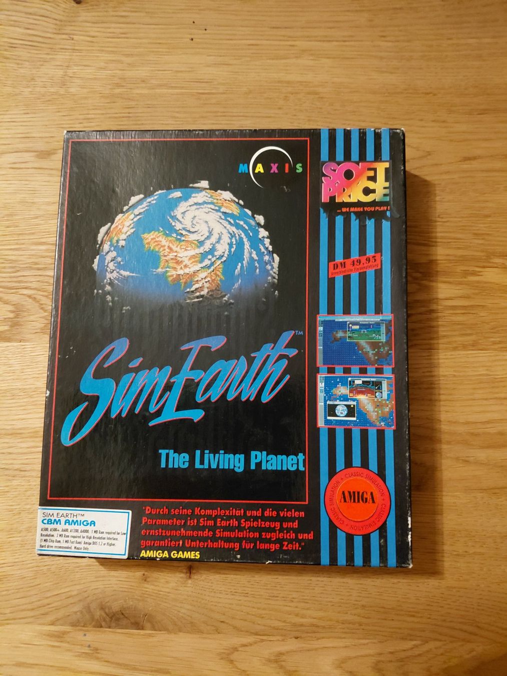 Commodore PCs: Amiga Spiel Sim Earth – Gebraucht aus Beringen von Beringen75