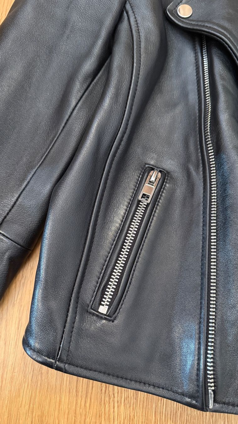 Maje Jacken: MAJE neuwertige Lederjacke Biker robust Leder Blazer – Neu (gemäss Beschreibung) aus Faulensee von Liebes_Kind_2019 1