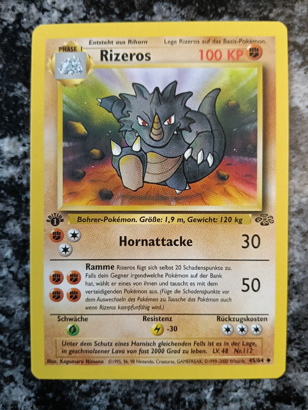 Pokémon Carte collezionabili: Pokemon Dschungel 1 Edition Rizeros  – Usato da LEUZIGEN venduto da mic_sdh5