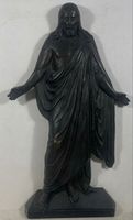 Grosse Antike Heilige Jesus Skulptur Bronze Sakrale Figur