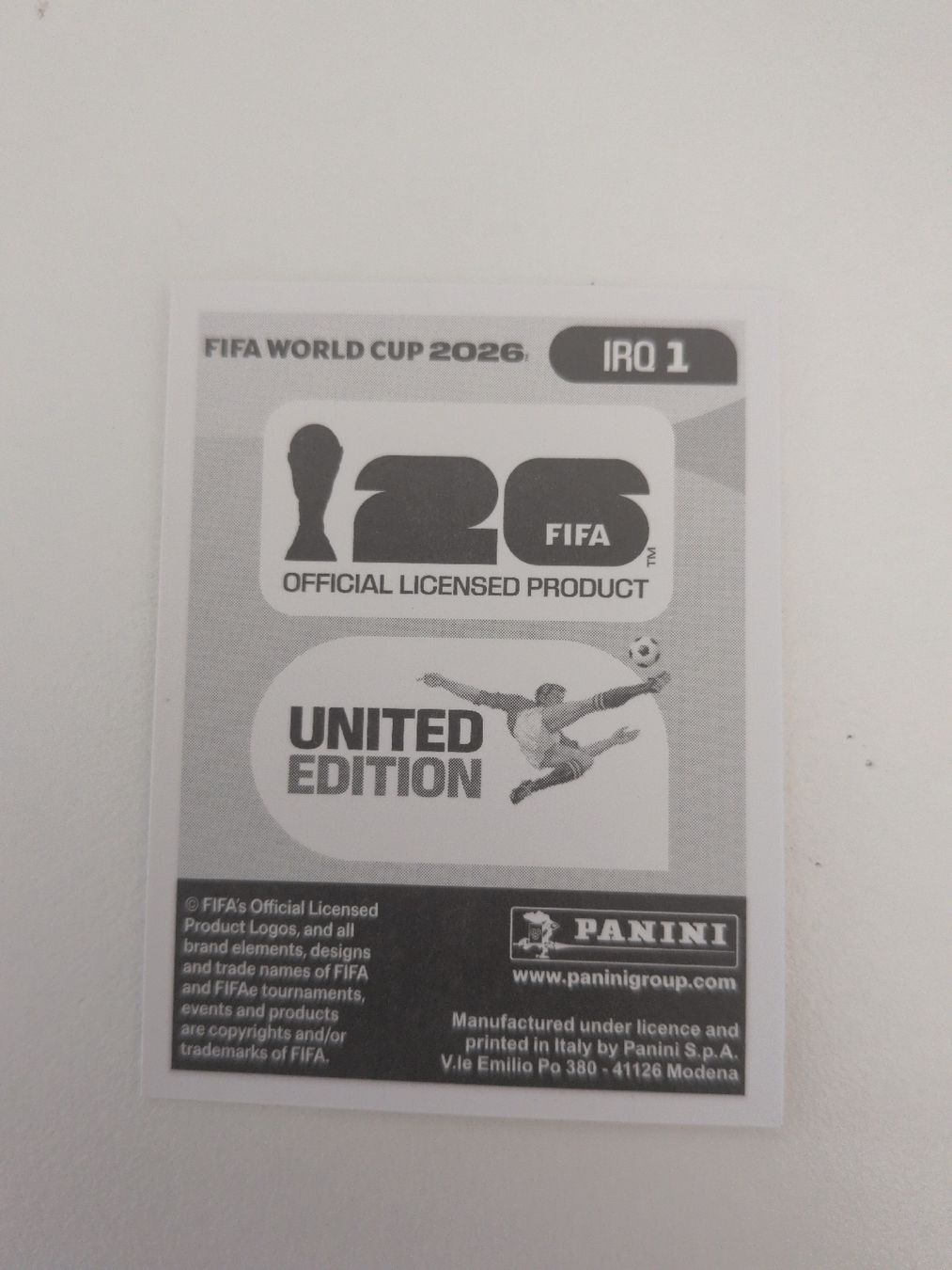 Panini Sammelbilder & Trading cards: IRQ 1 – Gebraucht aus Wermatswil von oo8 1