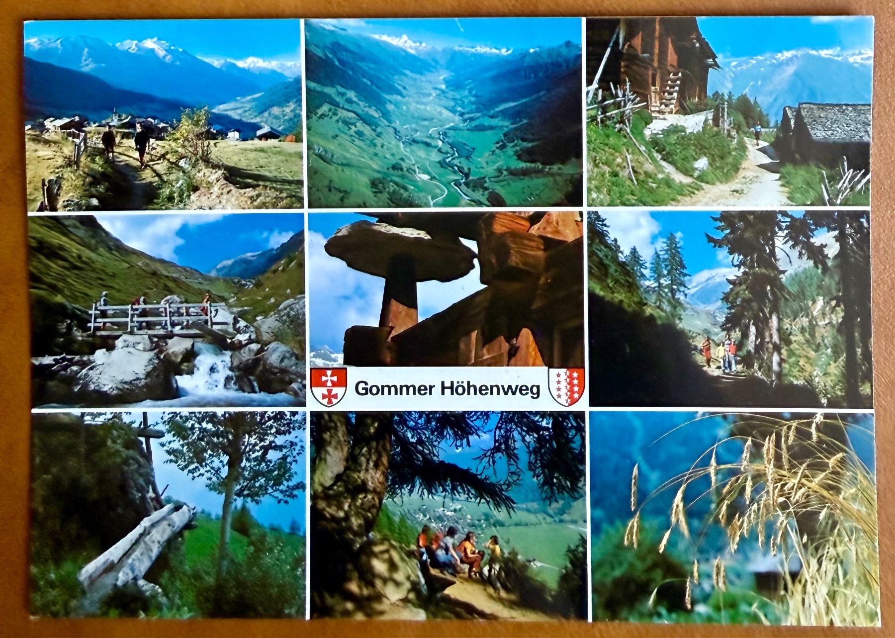 Cartoline postali: Gommer Höhenweg - Multivue 1970 – Usato da Lutry venduto da Ediego