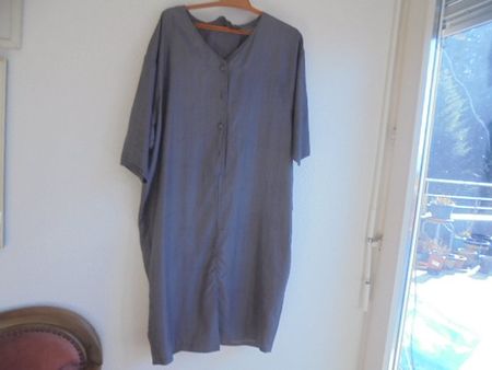 Seidenkleid, Anthrazit, Gr. M von Manor