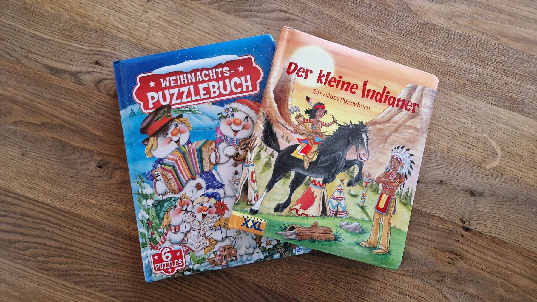 Bücher: Weihnachts- und Indianer-Puzzlebücher, 2er Set – Gebraucht aus Kandersteg von Nazca01
