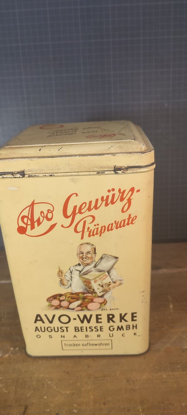Barattoli: Wunderschöne antike Blechdose AVO GEWÜRZE – Usato da Gelterkinden venduto da MYSTOREFORYOU4460 3