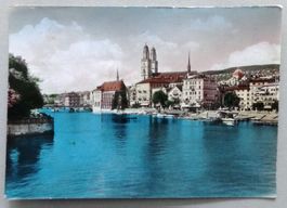 Zürich, Rathaus, Helmhaus u. Grossmünster