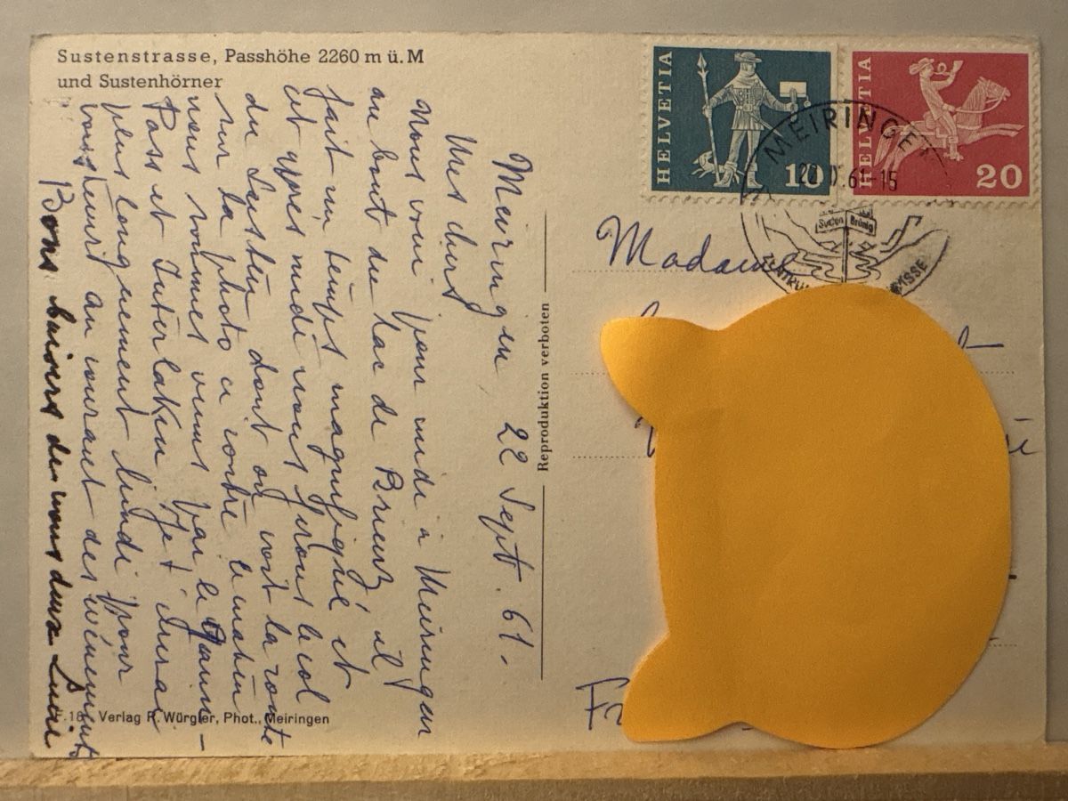 Cartoline postali: AK von Sustenpass – Usato da Rümlang venduto da Brieftaube1 1