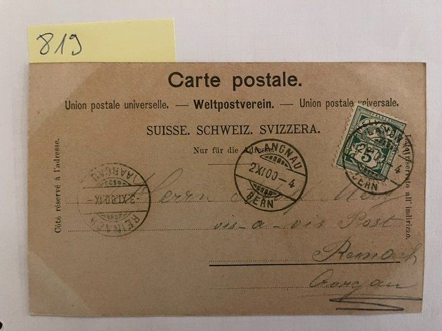 Ansichtskarten: Gruss aus Langnau, 1900 – Gebraucht aus Niederwil AG von dahu75 1