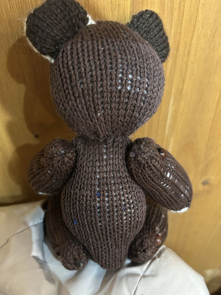 Giocattoli: liebenswerter handgestrickter Teddybär – Nuovo (secondo la descrizione) da allschwil venduto da basel5 3