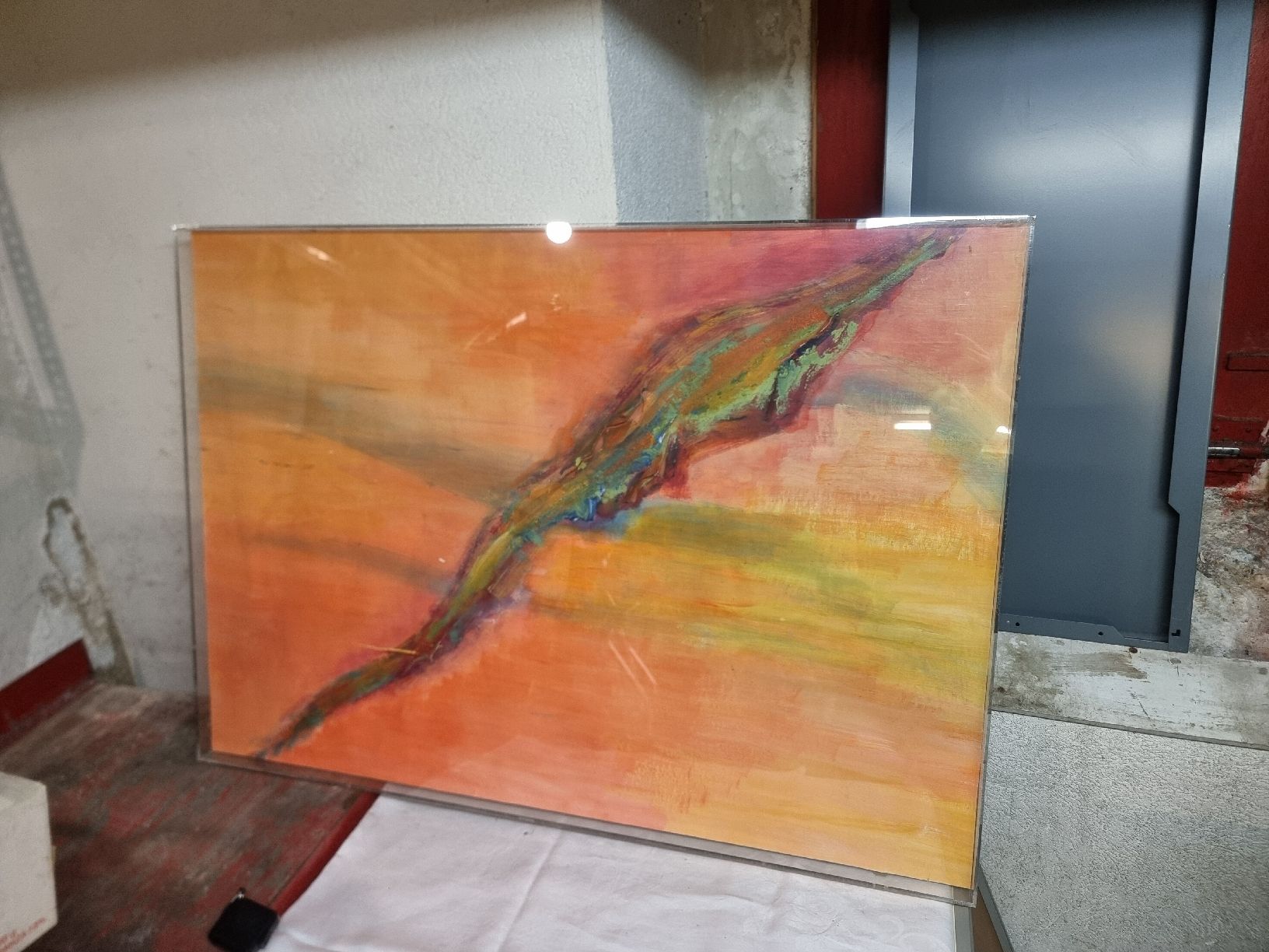 Dipinti: Grosses abstraktes Gemälde, Acrylfarben, Original Artwork! – Usato da Zürich venduto da Budget-Brocki 2