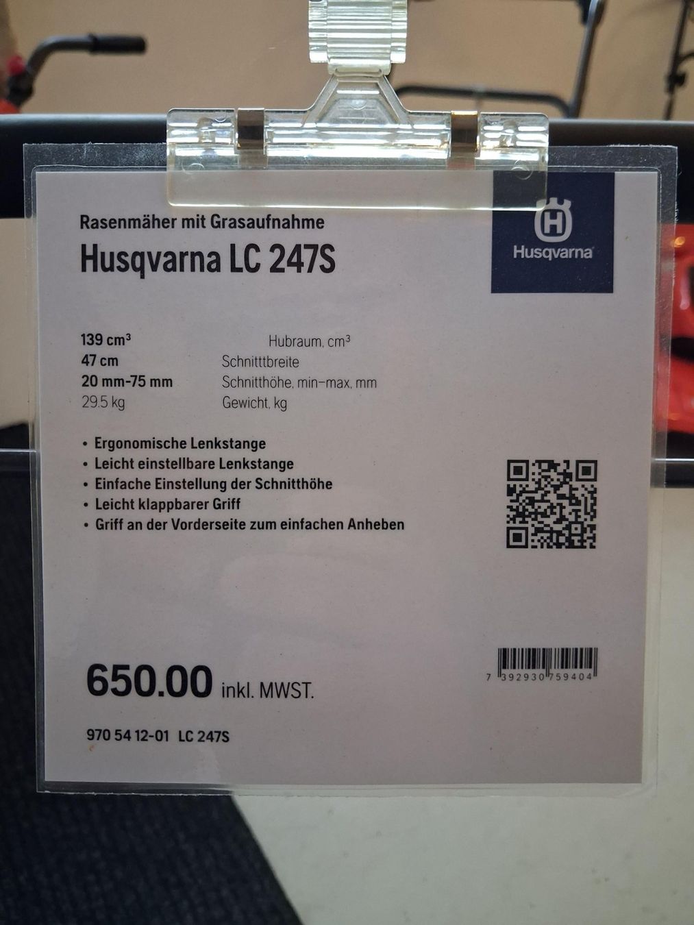 Husqvarna Tagliaerba: Husqvarna LC 247S NEU !!! – Nuovo (secondo la descrizione) da Hünikon venduto da kleigese 5