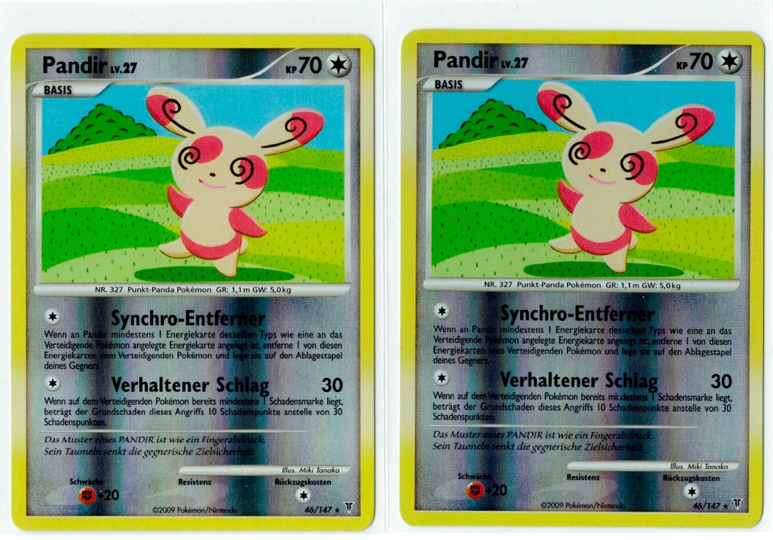 Pokémon Sammelbilder & Trading cards: 2 x Pandir Reverse Holo 46 – Gebraucht aus Zürich von PACE79