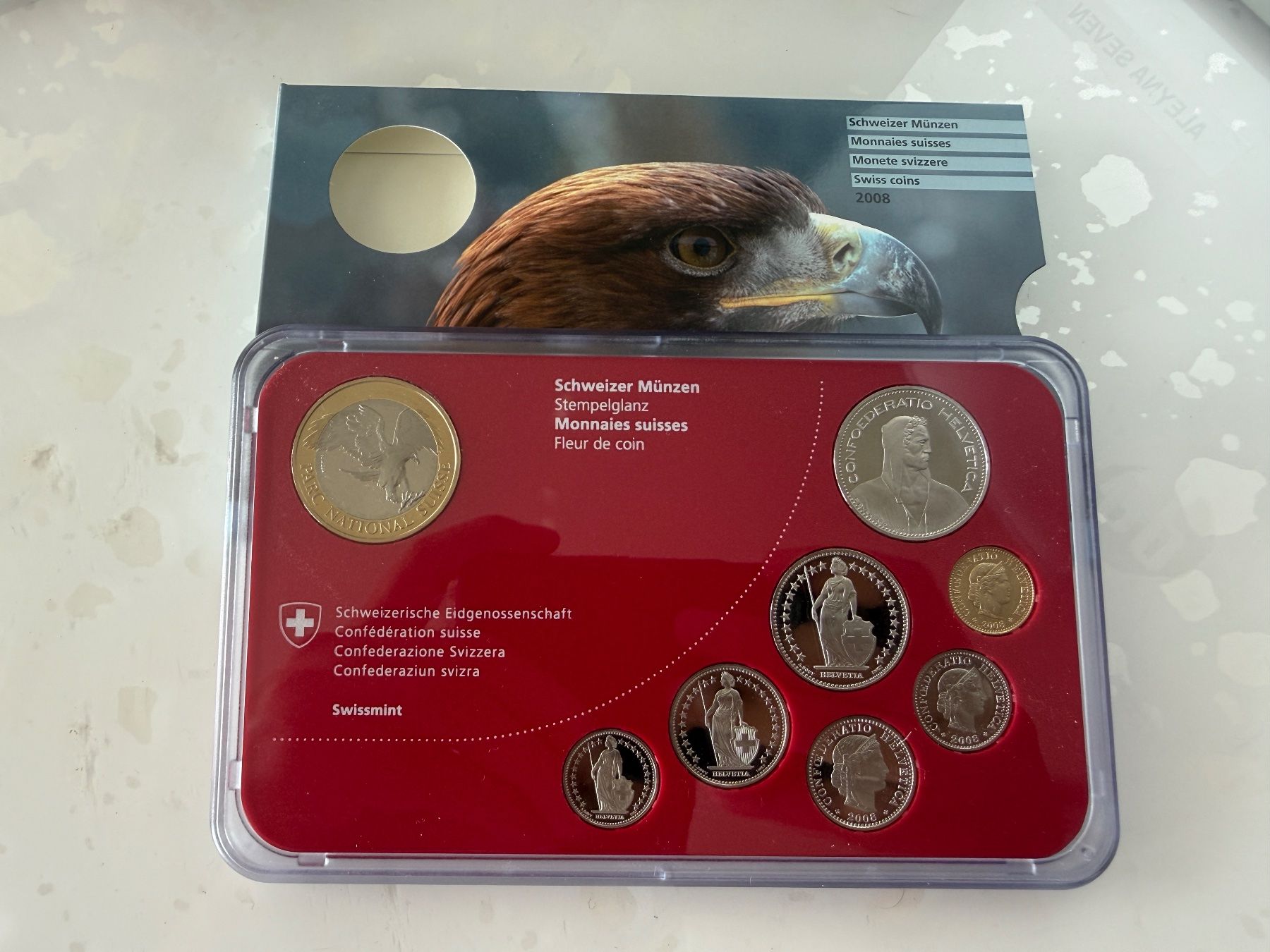 Tutti le monete: Schweizer Münzsatz 2008  Stempelglanz – Nuovo (secondo la descrizione) da Wallisellen venduto da SWISS_SILVER1 1