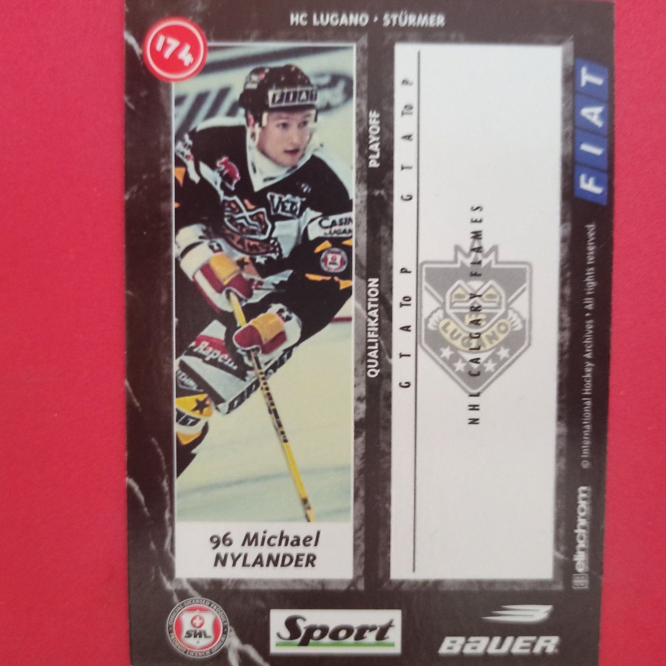Carte collezionabili: Michael Nylander - HC LUGANO - 1996/97 – Usato da Dübendorf venduto da kb86_MOVIE 1