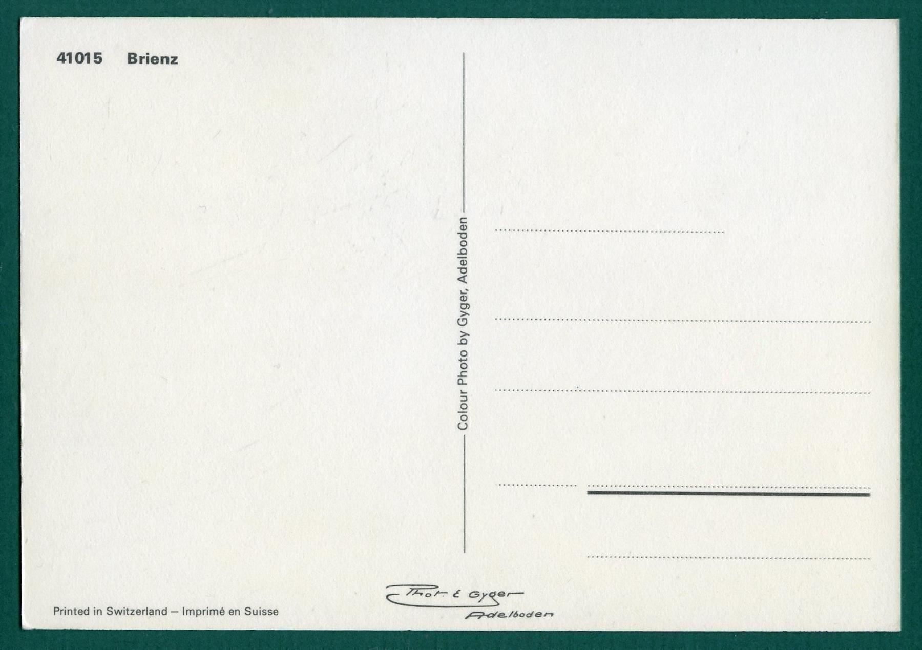 Cartoline postali: Brienz, Kirche, ungelaufen, Grossformat, ca. 1970 – Usato da Sargans venduto da Hausi1951 1