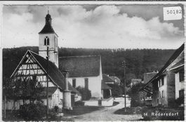 Rodersdorf - Dorfpartie mit Kirche