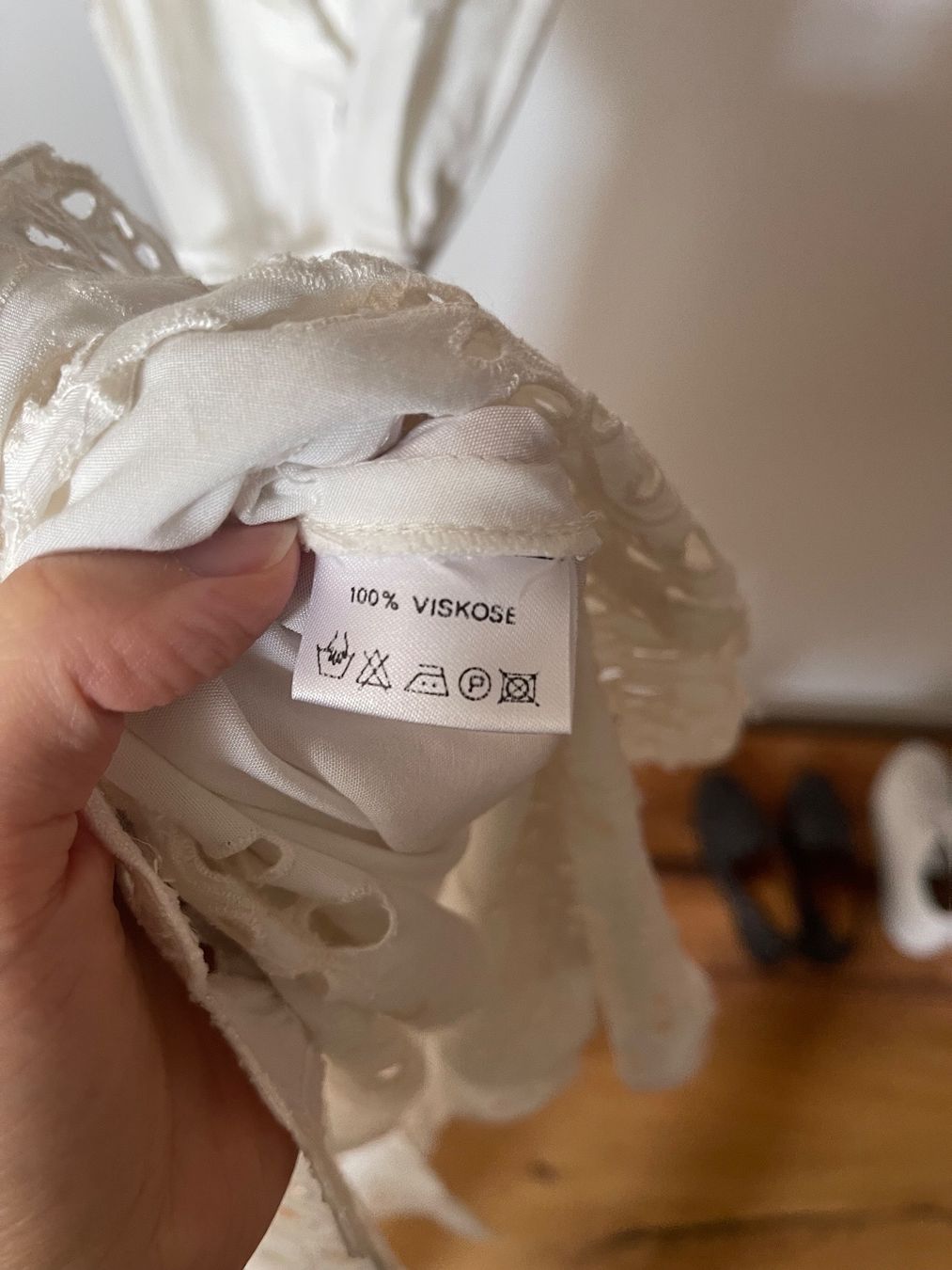 Vestiti: Weisse Sommerkleid im Boho-Look Gr. 38 – Usato da Ettingen venduto da cla_526w 3