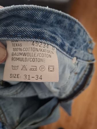Lee Texas Jeans, Grösse 31/34, hellblau, Original 80/90er