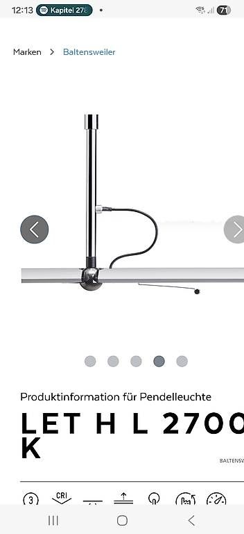 Kronleuchter & Deckenlampen: Baltensweiler Deckenlampe 2700K – Gebraucht aus Aesch BL von Twinw 2
